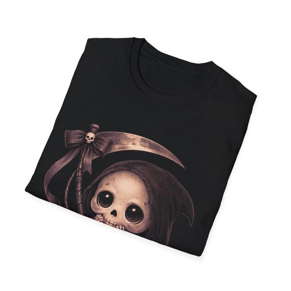Cute Grim Reaper T-Shirt — Kawaii Skull Scythe Graphic Tee