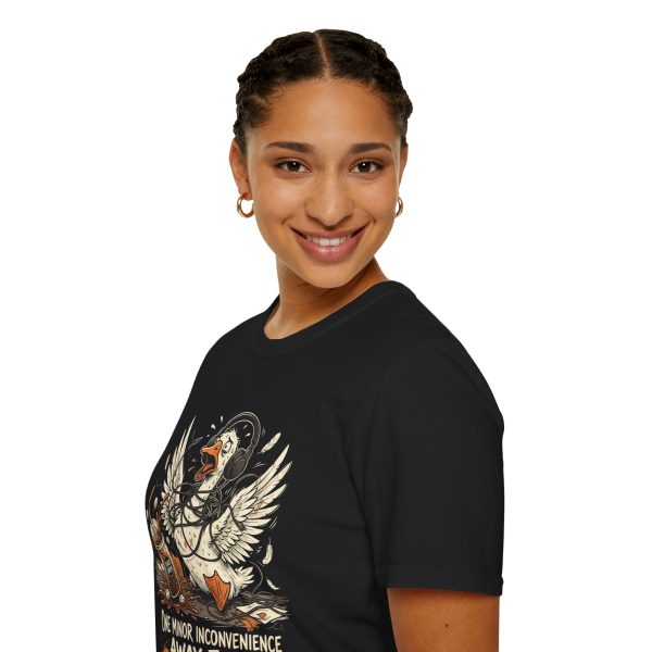 517798433393694722_2048.jpeg Duck Pilot T‑Shirt — "One Minor Inconvenience Away From Screaming"