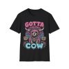 Gotta Cow Skull Tee — Pink Goth Cow Graphic T-Shirt
