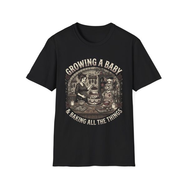 Pregnancy T‑Shirt — "Growing a Baby (Baking All the Things)"