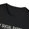 My Social Battery Has Trust Issues T-Shirt — Raccoon Funny Introvert Tee