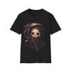 Cute Grim Reaper T-Shirt — Kawaii Skull Scythe Graphic Tee