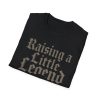 Raising a Little Legend T‑Shirt — Gothic Baby Mom Graphic Tee