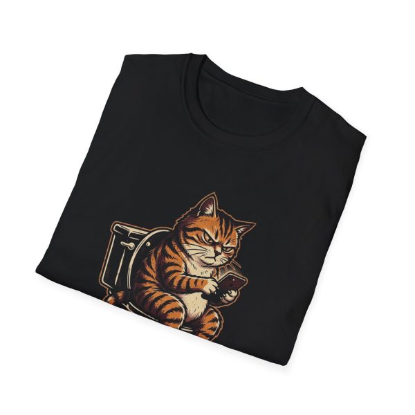 Cat T-Shirt — "Leave Me to My Scroll" Funny Retro Cat Graphic Tee