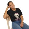 Skull With Bow T-Shirt — "Sweet Face, Zero Patience" Graphic Tee
