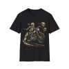 Skeleton Biker T-Shirt — Vintage Motorcycle Skull Ride Tee