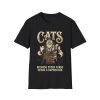 Cats Witch T-Shirt — “Because Every Curse Needs a Supervision”
