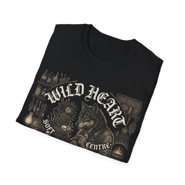 Wild Heart Wolf T-Shirt — Retro Rustic 'Wild Heart' Graphic Tee