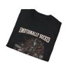 Emotionally Bucked T-Shirt — Gothic Skeleton Cowboy Western Tee