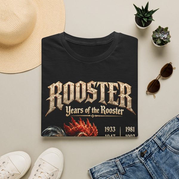 8334081644038384446_2048.jpeg Rooster Years T-Shirt — "Years of the Rooster" Vintage Chinese Zodiac Tee