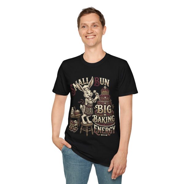 8560932278286625120_2048.jpeg Small Bun, Big Baking Energy T-Shirt — Vintage Bunny Baker Graphic Tee