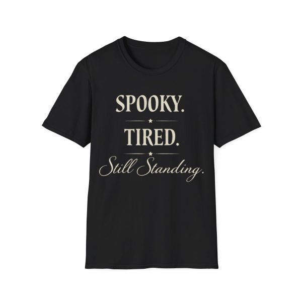Spooky. Tired. Graphic Tee — Halloween Funny Fall Shirt