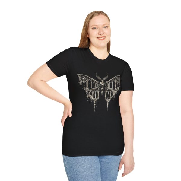 8737237921063342447_2048.jpeg Gothic Moth Cathedral T-Shirt — Haunted Moth Graphic Tee