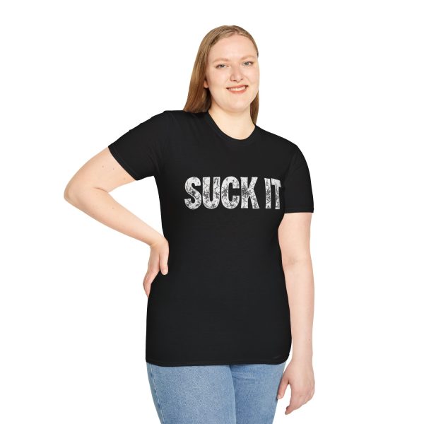 Suck It T-Shirt — Bold Distressed Graphic Tee