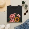 Skull Floral T-Shirt — Sunflower & Peony Garden Graphic