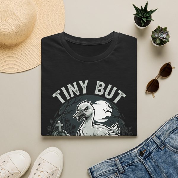 Tiny But Problematic Duck T-Shirt — Funny Cute Gothic Duck Tee