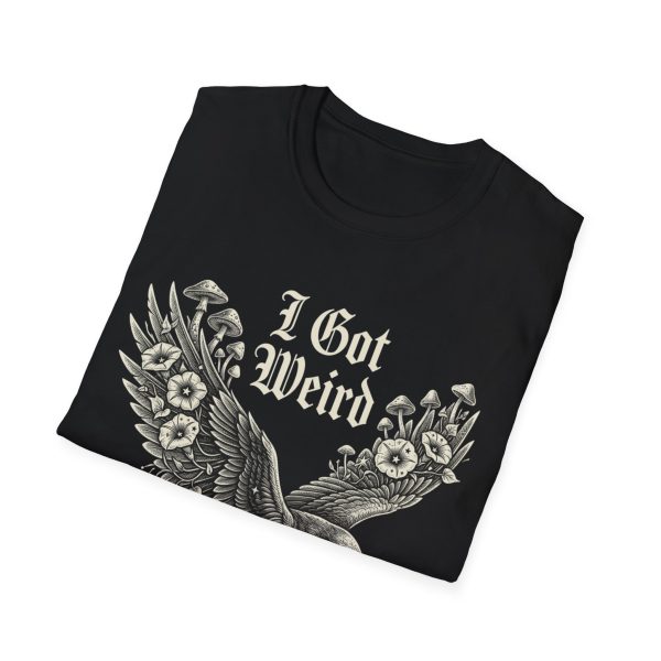 I Got Weird Graphic T-Shirt — Gothic Owl & Floral Vintage Design
