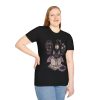 Gothic Bat Reading T-Shirt — Lantern, Books & Moonlight Spellbook