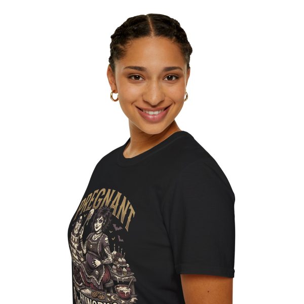 Pregnant T-Shirt — 'Pregnant, Hungry & Slightly Unhinged'