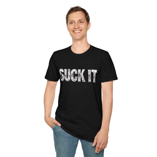 Suck It T-Shirt — Bold Distressed Graphic Tee