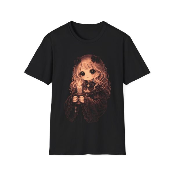 9710247880010399649_2048.jpeg Gothic Kawaii Doll T‑Shirt — Cute Dark Aesthetic Graphic Tee
