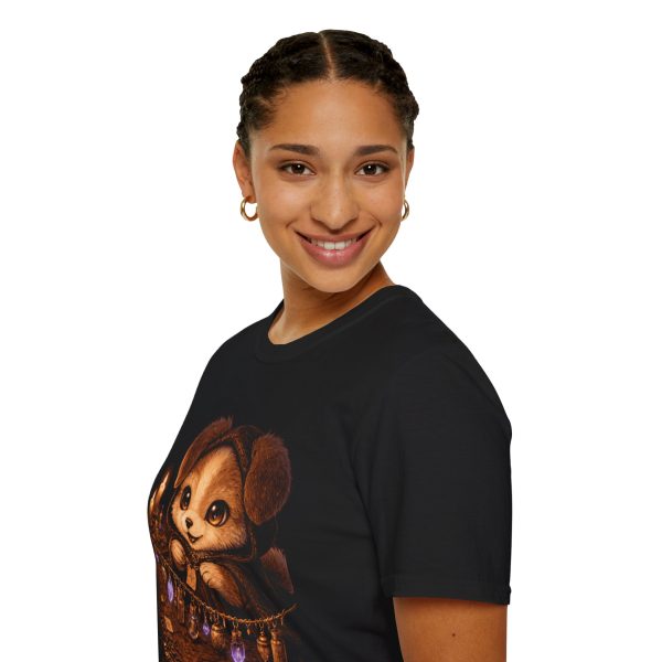 Cute Puppy Candlelight T-Shirt — Year of the Dog Graphic Tee