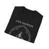 T-Shirt — "Life Happens" Skeleton Walking Graphic Tee