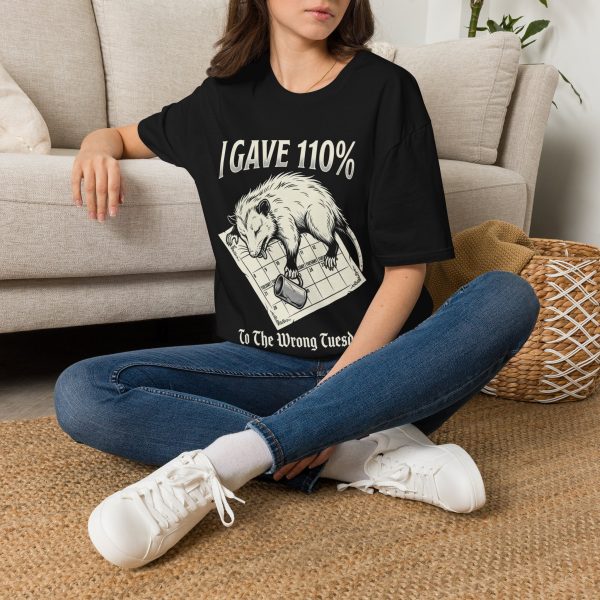 9949898142585523158_2048.jpeg I Gave 110% To The Wrong Cues T-Shirt — Funny Over committed Wolf Tee