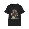 T-Shirt — "This Is My Sanctuary" Funny Bull on Toilet Graphic Tee