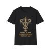 Snake Candle T-Shirt — Gothic "Loyal to None" Graphic Tee