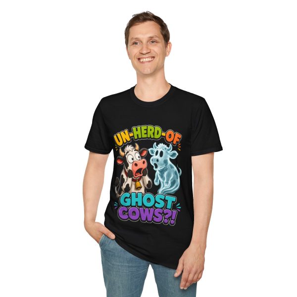 10347379279753610352_2048.jpeg Un-Herd-Of Ghost Cows T-Shirt — Funny Spooky Cow Graphic Tee