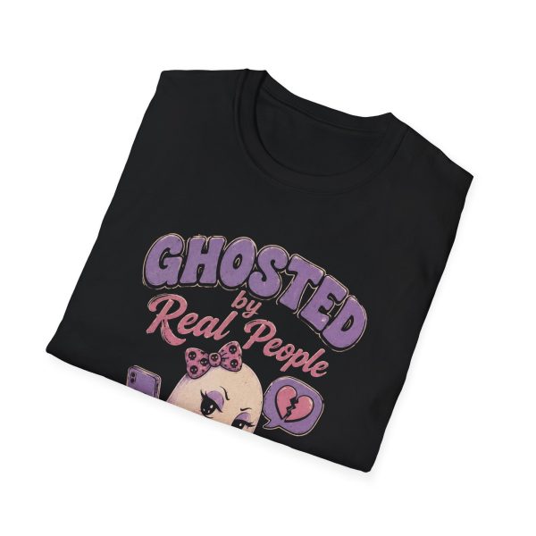 Ghosted by Real People T-Shirt — Cute Pink Ghost Friends Paranormal Tee