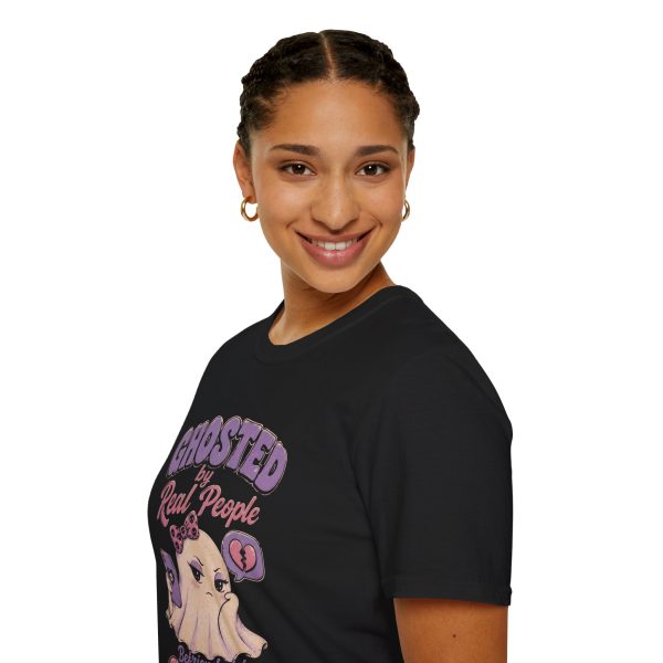 Ghosted by Real People T-Shirt — Cute Pink Ghost Friends Paranormal Tee