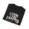 10698856223448178880_2048.jpeg I Came I Saw I Napped T-Shirt — Funny Sleeping Dog Pirate Graphic Tee