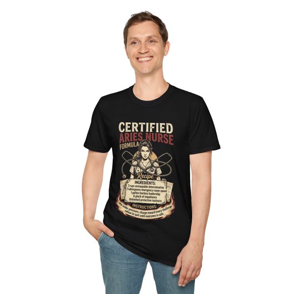 Certified Aries Nurse T-Shirt — Zodiac Nurse Gift Tee