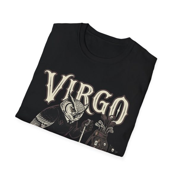 Virgo Owl T-Shirt — Zodiac Astrology Tee with 'Virgo' Graphic