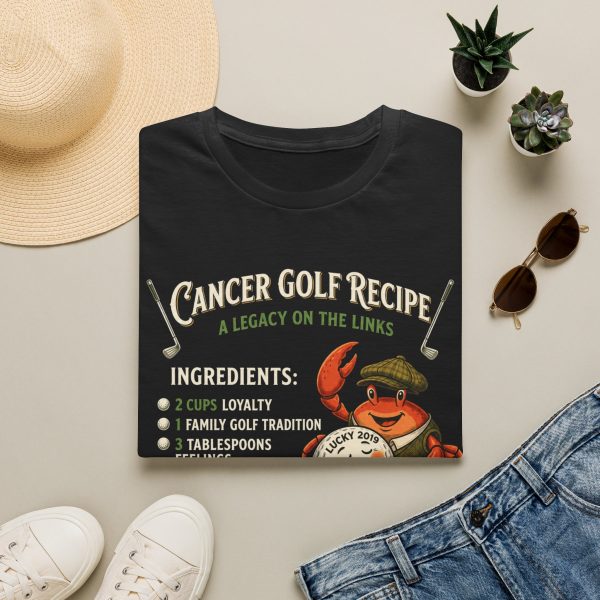 Cancer Golf Recipe T-Shirt — 'A Legacy on the Links' Golf Ingredients Tee