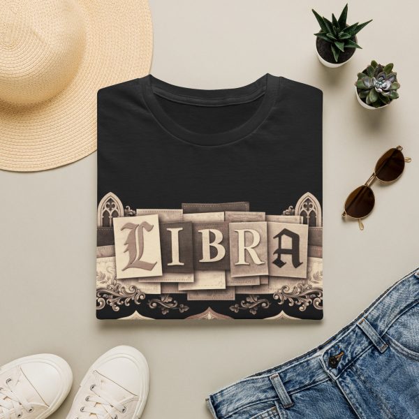 Libra Zodiac T‑Shirt – Vintage Astrology Tee (Balanced • Graceful • Fair)