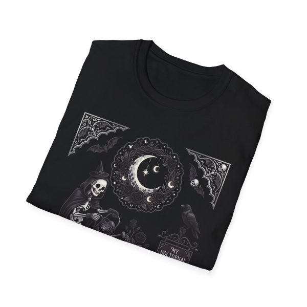 11538164883055600406_2048.jpeg Gothic Tarot Night T-Shirt — Skeleton, Coffins & Moon Occult Design