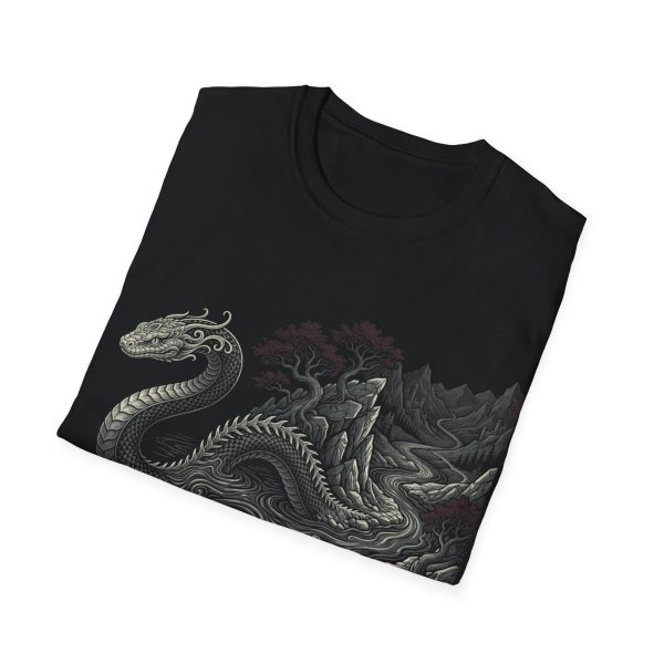 Dragon Wave T‑Shirt — 'I Stopped Fighting the Current' Vintage Fantasy Tee