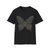 Butterfly Outline T-Shirt — Minimal Floral-Inspired Graphic Tee