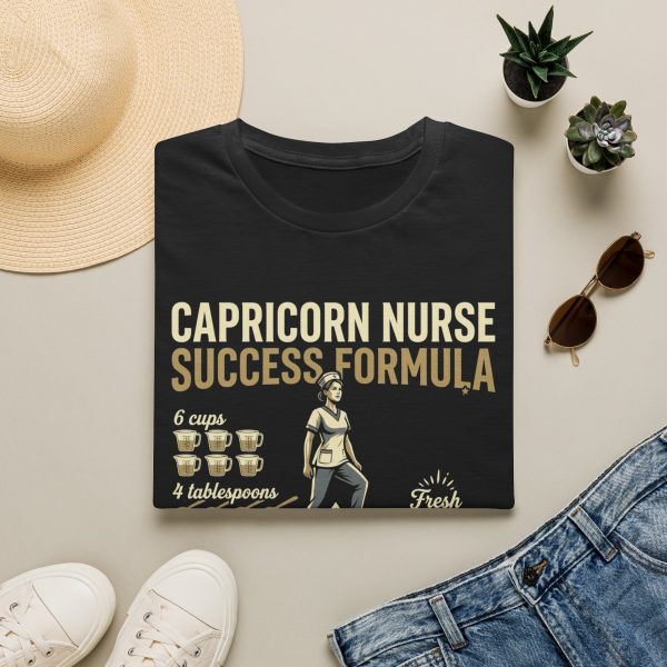 13815291391435247302_2048.jpeg Capricorn Nurse Success Formula T-Shirt — Zodiac Nurse Gift