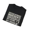 Certified Introvert Ingredients T-Shirt — Funny Introvert Nutritional Facts Tee