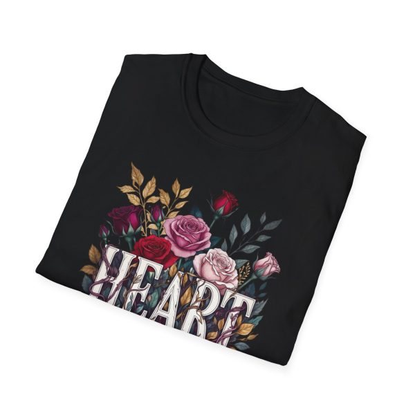 Floral 'HEART' Graphic T-Shirt — Vintage Rose Bouquet Tee