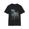 Pug Mountain Graphic T-Shirt — Whimsical Nature-Inspired Pug Tee