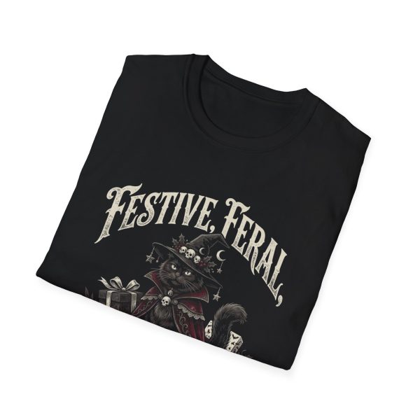 149780943719147406_2048.jpeg T-Shirt — "Festive, Feral, and Unapologetic" Witch Cat Holiday Tee