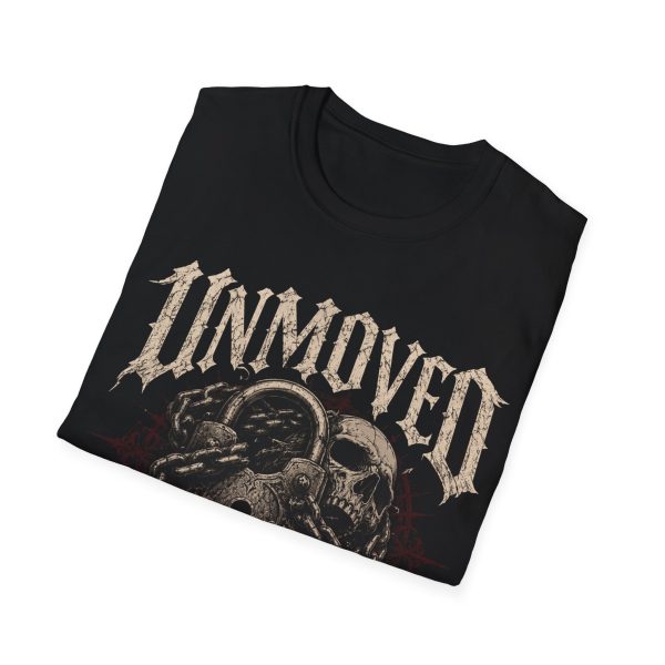 Unmoved Skull & Chains Tee — "Unshackled" Gothic Rock T-Shirt