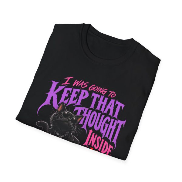 Keep That Thought Inside My Head T-Shirt — Funny Goth Bear