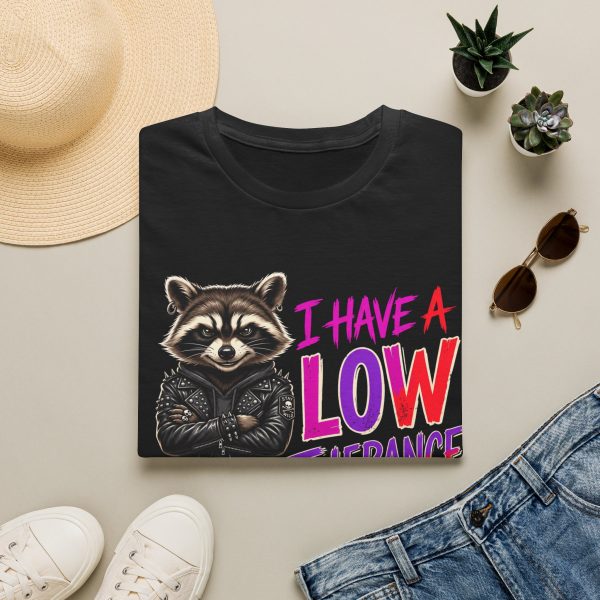 158765605724769_2048.jpeg Raccoon Graphic Tee – "I Have a Low Tolerance for Nonsense"