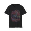 Psychedelic Beetle T-Shirt — Retro VW Car with Colorful Swirl Art